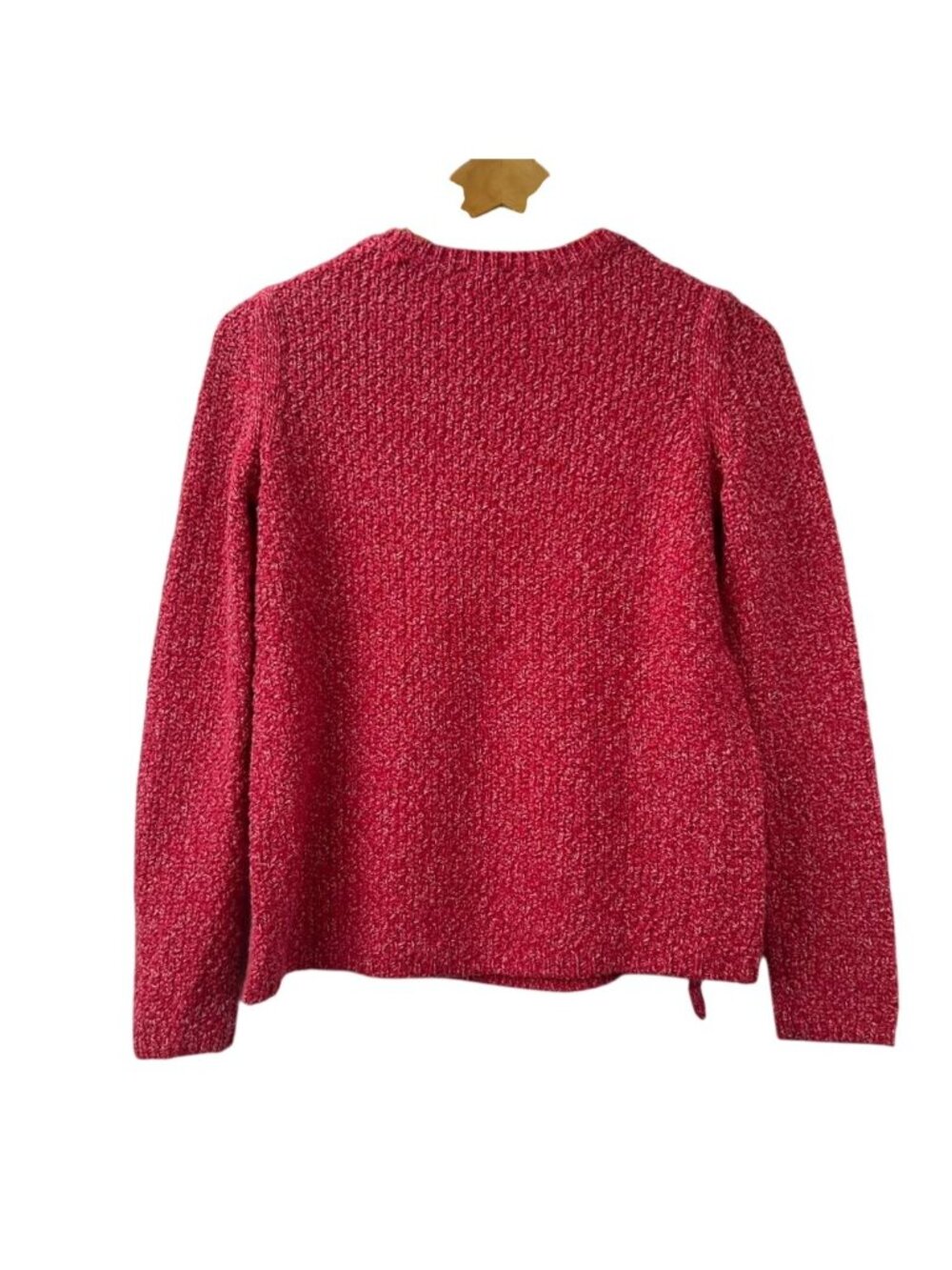 Talbots Womens Petites Sweater Hot Pink Side Zip Chunky Knit Pullover NWT - Picture 2 of 16